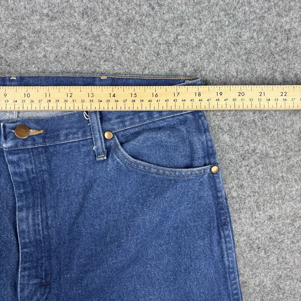 Wrangler Cowboy Cut Jeans Mens 36x30 Medium Wash Western 13MWZ Blue Denim Casual